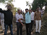 INSPECTION BY TAHSILDAR MR. KAILAS ANDIL SIR OF NSS WORK AT SHINDEWADGAON (1)