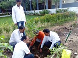 TREE PLANTATION AT COLLEGE CAMPUS BY NSS UNIT